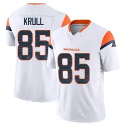 Men's Lucas Krull Denver Broncos No.85 Limited Vapor F.U.S.E. Jersey - White