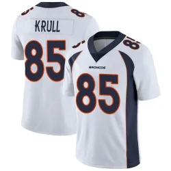 Men's Lucas Krull Denver Broncos No.85 Limited Vapor Untouchable Jersey - White