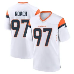 Men's Malcolm Roach Denver Broncos No.97 Game 2nd Jersey - White