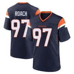 Men's Malcolm Roach Denver Broncos No.97 Game Alternate Jersey - Navy