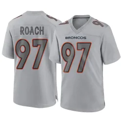 Men's Malcolm Roach Denver Broncos No.97 Game Atmosphere Fashion Jersey - Gray