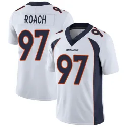 Men's Malcolm Roach Denver Broncos No.97 Limited Vapor Untouchable Jersey - White