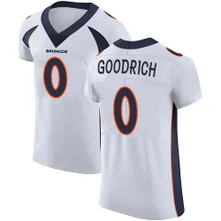 Men's Mario Goodrich Denver Broncos No.0 Elite Vapor Untouchable Jersey - White