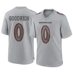 Men's Mario Goodrich Denver Broncos No.0 Game Atmosphere Fashion Jersey - Gray