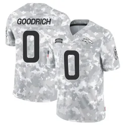 Men's Mario Goodrich Denver Broncos No.0 Limited 2024 Salute to Service Jersey - Arctic Camo