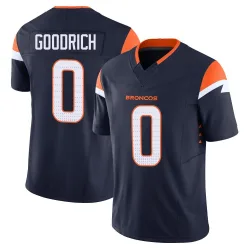 Men's Mario Goodrich Denver Broncos No.0 Limited Alternate Vapor F.U.S.E. Jersey - Navy