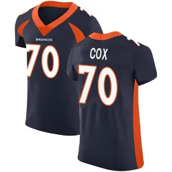 Men's Marques Cox Denver Broncos No.70 Elite Alternate Vapor Untouchable Jersey - Navy