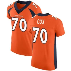Men's Marques Cox Denver Broncos No.70 Elite Team Color Vapor Untouchable Jersey - Orange