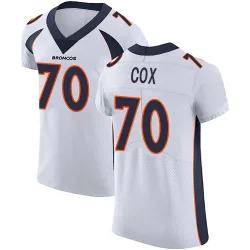 Men's Marques Cox Denver Broncos No.70 Elite Vapor Untouchable Jersey - White