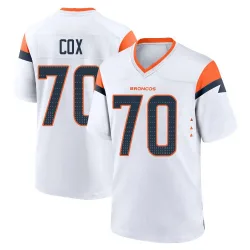 Men's Marques Cox Denver Broncos No.70 Game 2nd Jersey - White