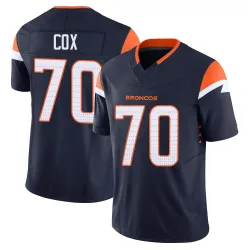 Men's Marques Cox Denver Broncos No.70 Limited Alternate Vapor F.U.S.E. Jersey - Navy