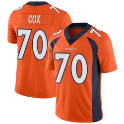 Men's Marques Cox Denver Broncos No.70 Limited Team Color Vapor Untouchable Jersey - Orange