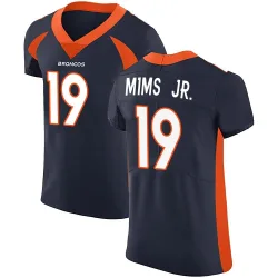 Men's Marvin Mims Jr. Denver Broncos No.19 Elite Alternate Vapor Untouchable Jersey - Navy