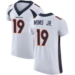 Men's Marvin Mims Jr. Denver Broncos No.19 Elite Vapor Untouchable Jersey - White