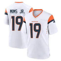 Men's Marvin Mims Jr. Denver Broncos No.19 Game 2nd Jersey - White