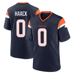 Men's Matt Haack Denver Broncos No.0 Game Alternate Jersey - Navy