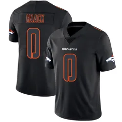 Men's Matt Haack Denver Broncos No.0 Limited Jersey - Black Impact