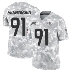 Men's Matt Henningsen Denver Broncos No.91 Limited 2024 Salute to Service Jersey - Arctic Camo