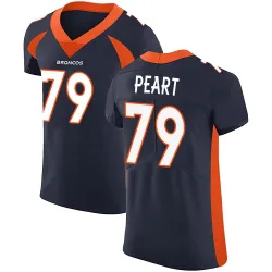 Men's Matt Peart Denver Broncos No.79 Elite Alternate Vapor Untouchable Jersey - Navy
