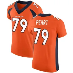 Men's Matt Peart Denver Broncos No.79 Elite Team Color Vapor Untouchable Jersey - Orange