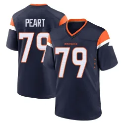 Men's Matt Peart Denver Broncos No.79 Game Alternate Jersey - Navy