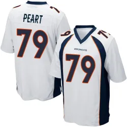 Men's Matt Peart Denver Broncos No.79 Game Jersey - White