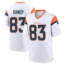 Men's Michael Bandy Denver Broncos No.83 Game 2nd Jersey - White