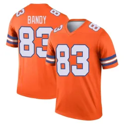 Men's Michael Bandy Denver Broncos No.83 Legend Alternate Mile High Collection 1977 Throwback Jersey - Orange