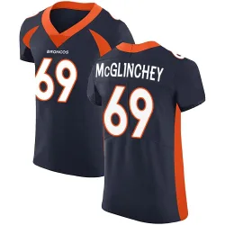 Men's Mike McGlinchey Denver Broncos No.69 Elite Alternate Vapor Untouchable Jersey - Navy