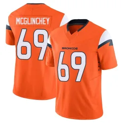 Men's Mike McGlinchey Denver Broncos No.69 Limited Vapor F.U.S.E. 2nd Jersey - Orange
