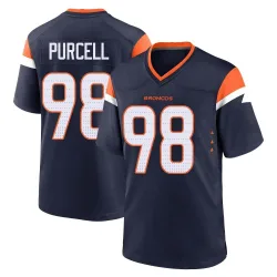 Men's Mike Purcell Denver Broncos No.98 Game Alternate Jersey - Navy