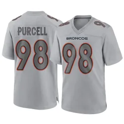 Men's Mike Purcell Denver Broncos No.98 Game Atmosphere Fashion Jersey - Gray