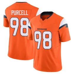 Men's Mike Purcell Denver Broncos No.98 Limited Vapor F.U.S.E. 2nd Jersey - Orange