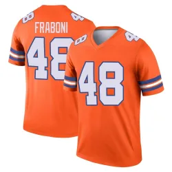 Men's Mitchell Fraboni Denver Broncos No.48 Legend Alternate Mile High Collection 1977 Throwback Jersey - Orange