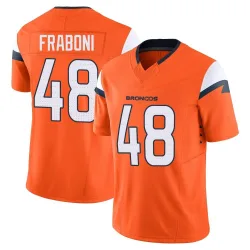 Men's Mitchell Fraboni Denver Broncos No.48 Limited Vapor F.U.S.E. 2nd Jersey - Orange