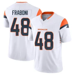 Men's Mitchell Fraboni Denver Broncos No.48 Limited Vapor F.U.S.E. Jersey - White