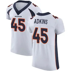 Men's Nate Adkins Denver Broncos No.45 Elite Vapor Untouchable Jersey - White