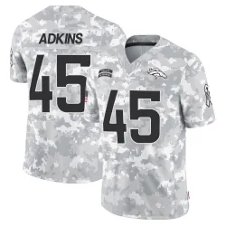Men's Nate Adkins Denver Broncos No.45 Limited 2024 Salute to Service Jersey - Arctic Camo