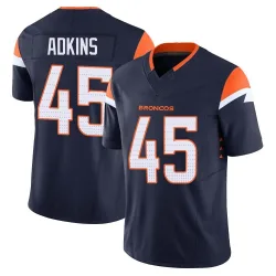 Men's Nate Adkins Denver Broncos No.45 Limited Alternate Vapor F.U.S.E. Jersey - Navy