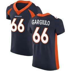 Men's Nick Gargiulo Denver Broncos No.66 Elite Alternate Vapor Untouchable Jersey - Navy