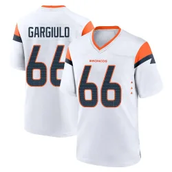 Men's Nick Gargiulo Denver Broncos No.66 Game 2nd Jersey - White