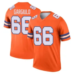 Men's Nick Gargiulo Denver Broncos No.66 Legend Alternate Mile High Collection 1977 Throwback Jersey - Orange