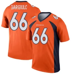 Men's Nick Gargiulo Denver Broncos No.66 Legend Jersey - Orange