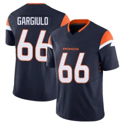 Men's Nick Gargiulo Denver Broncos No.66 Limited Alternate Vapor F.U.S.E. Jersey - Navy
