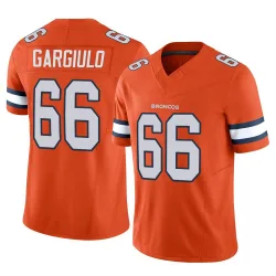 Men's Nick Gargiulo Denver Broncos No.66 Limited Vapor F.U.S.E. Jersey - Orange