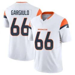 Men's Nick Gargiulo Denver Broncos No.66 Limited Vapor F.U.S.E. Jersey - White