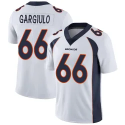Men's Nick Gargiulo Denver Broncos No.66 Limited Vapor Untouchable Jersey - White