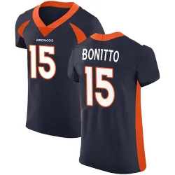 Men's Nik Bonitto Denver Broncos No.15 Elite Alternate Vapor Untouchable Jersey - Navy