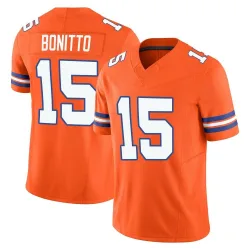 Men's Nik Bonitto Denver Broncos No.15 Limited Alternate Vapor F.U.S.E. Mile High Collection 1977 Throwback Jersey - Orange