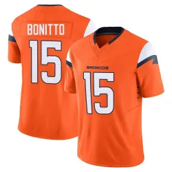 Men's Nik Bonitto Denver Broncos No.15 Limited Vapor F.U.S.E. 2nd Jersey - Orange